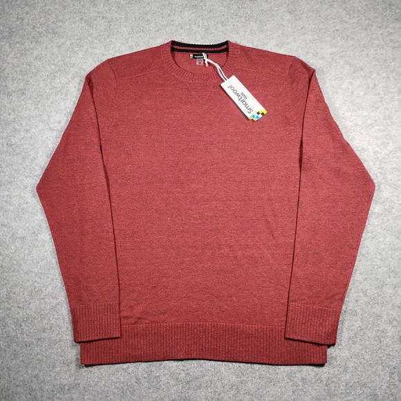 Smartwool Other - Smartwool Sparwood Crew Sweater Men's M Currant Marl Red Merino Wool Blend Red